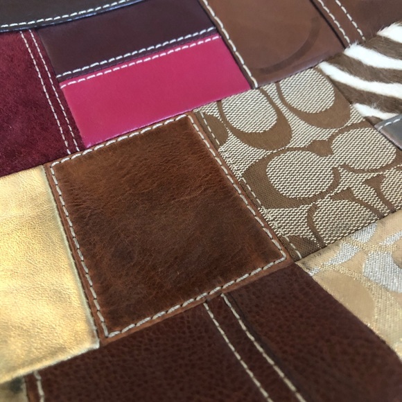 Coach Brown Patterned Shoulder Bag